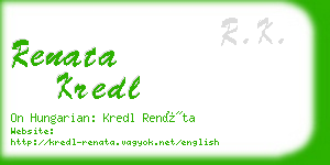 renata kredl business card